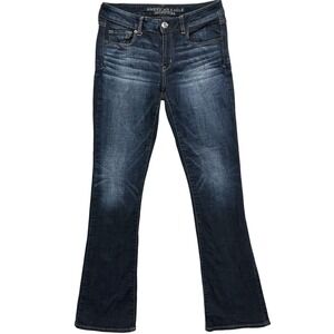 American Eagle Womens Jeans Bootcut Skinny Kick Super Stretch Low Rise Size 8‎